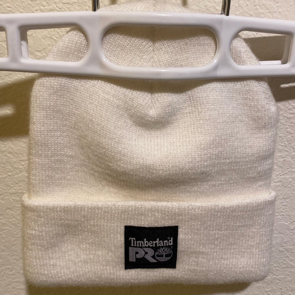 NWOT Timberland PRO® Unisex Off White Fair Winter Beanie Hat One Size